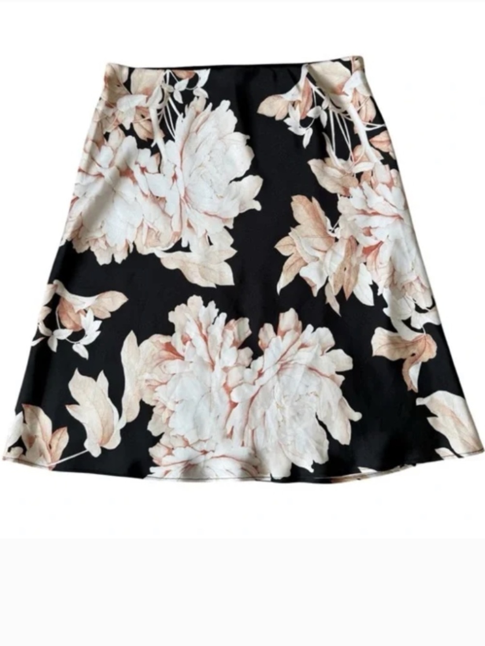 NWOT Aritzia Baboon Black Floral A-Line Skirt Size 8